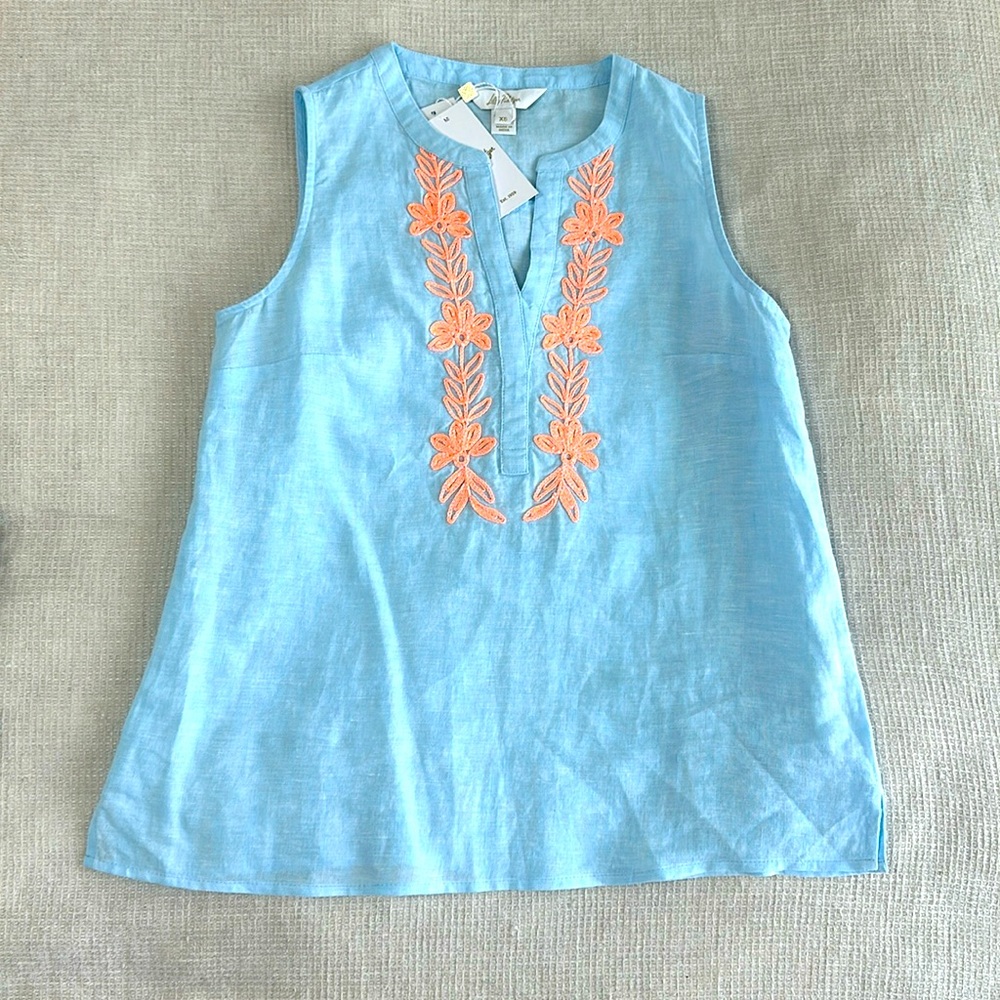 Lilly Pulitzer Celeste Tunic Linen Top